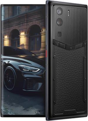 VERTU METAVERTU Calf Leather Web3 Cell Phone 5G Unlocked Smartphone with Dual Sim 64MP Camera 12G RAM + 512G ROM Storage Craft Jade Black