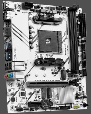 JGINYUE B550M Pro Motherboard AMD Ryzen 4000 Series,WiFi ProSeries, AM4, DDR4 64GB, PCIe 3.0, SATA 6Gb/s, M.2, USB 3.2 Gen 2, HDMI/DP,  mATX