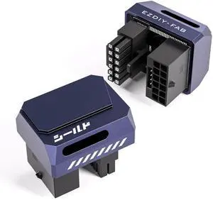 PCIe 5.0 Adapter - 600W 12+4pin, 16pin 12VHPWR GPU Power Connector, 12V-2x6 GPU Adapter,180 Degree Right Angle - Compatible with RTX 3090Ti, 4070Ti, 4080, 4090 GPU- STD Type, Purple, 1 Pack