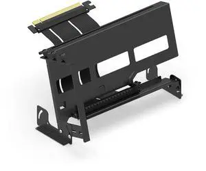 PCIe 4.0 GPU Mount Bracket Graphic Card Holder Multi-Angle Adjustment, Video Card VGA Support Kit with PCIe 4.0 X16 Gen4 17cm/6.69in Riser Cable - Black