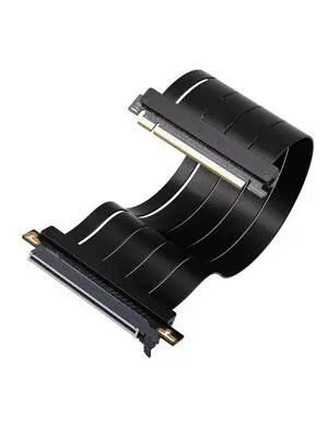 BUCIER PCIe 5.0 X16 Riser Cable,128GB/s Bandwidth, for RTX 50/40 & RX 9000/7000 GPUs, PCIe Extension Card, Backward Compatible with PCIe 4.0/3.0,Vertical GPU Mount,Straight-30cm,Black