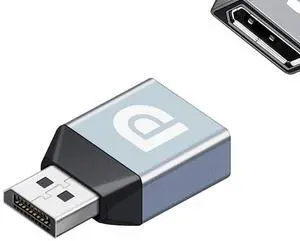 BUCIER Displayport Female to Displayport Male Adapter Converter 8K@60Hz DP 1.4 Male to DP Female Adapter Extender for Laptop PC TV Monitor