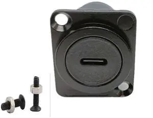 BUCIER D Type Panel Mount Adapter Coupler USB Type C 3.1 Female to Female Panel Fixed Pass Through Module Extension Converter Data Transmission for Audio Video Network Equipment