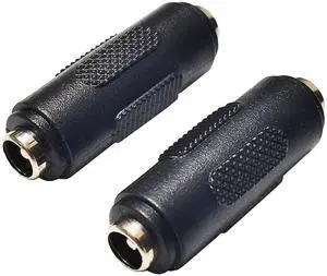 BUCIER DC 5.5mm x 2.1mm Female to Female Power Jack Connector DC Barrel Charge 2.1mm X 5.5mm Adapter Female Coupler for Led Strip Light Security Camera 2pcs