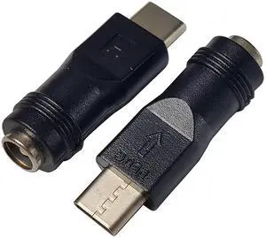 BUCIER USB C to DC Power Adapter Type C USB Male to DC 5.5x2.1mm Female Connector DC5521 Female to Type C Male Charge Adapter for Laptop PC Smart Phone 2 PCS