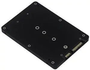 BUCIER B+M Key Socket 2 M.2 NGFF (SATA) SSD to 2.5" SATA Adapter Card with Case Fast-Black