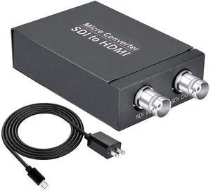 BUCIER SDI to HDMI Converter Adapter for 3G-SDI/HD-SDI/SD-SDI Signals, 1080P@60Hz