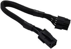 BUCIER 2-Pack 4 to 8 CPU Power Adapter, ATX to Motherboard CPU 8 Pin Converter, Sleeved Cable, 9.5-inch (24cm) with ATX 4 Pin Port