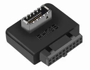 BUCIER USB 3.2 Gen 1 to USB 3.2 Gen 2 Header Adapter, USB 3.1 Type-E Key-A to USB 3.0 20 Pin Header Converter for Type C Motherboard (Reverse Type)