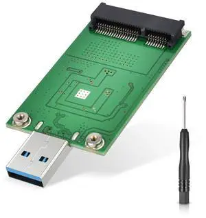 BUCIER mSATA to USB 3.0 Adapter - Mini SATA Converter as Portable Flash Drive External Hard Drive (No Cable Needed)