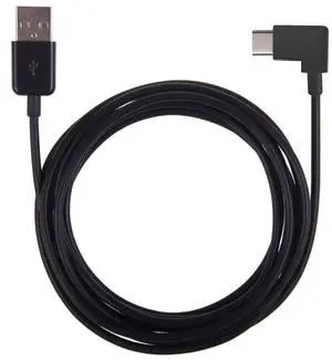 BUCIER 200cm Right Angled USB 3.1 Type C USB-C to USB 2.0 Cable 90 Degree Connector for Tablet & Mobile Phone