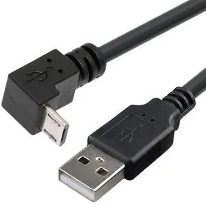 BUCIER Down Angled 90 Degree Micro USB 2.0 Type 5Pin to USB 2.0 Type-A Data Charge Cable 480Mbps Data for Phone Tablet Computer Camera (25cm) BUCIER Down Angled 90 Degree Micro USB 2.0 Type 5Pin to USB 2.0 Type-A Data Charge Cable 480Mbps Data for Phone Tablet Computer Camera (25cm)