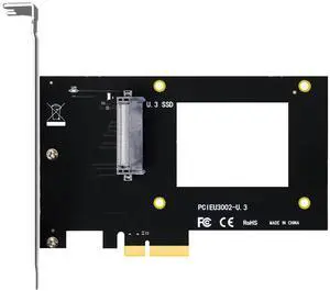 BUCIER PU13 U.3 to PCIe 4.0 X4 Adapter for 2.5 Inch U.3 SSD, PCIe 4.0 X4 Full Speed