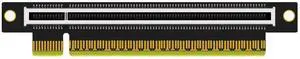 BUCIER PA17 PCIe 5.0 X16 Riser Adapter Card, Left Angle and Low-Profile for 1U/2U Server Installation