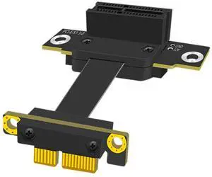BUCIER 50mm PCIe 3.0 X1 Riser Cable for M.2, WiFi, Firewire, USB, Sound Cards, etc