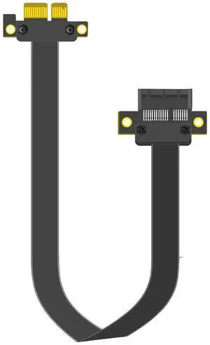BUCIER 300mm PCIe 3.0 X1 Riser Cable for M.2, WiFi, Firewire, USB, Sound Cards, etc