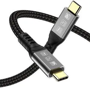 BUCIER USB 4 Cable for Thunderbolt 4 Cable 3.3ft, 40Gbps USB C Thunderbolt Cables, 240W USB-C to USB C Cable Support 8K 60Hz Video, Compatible with Thunderbolt 4/3, USB4/3, Type C
