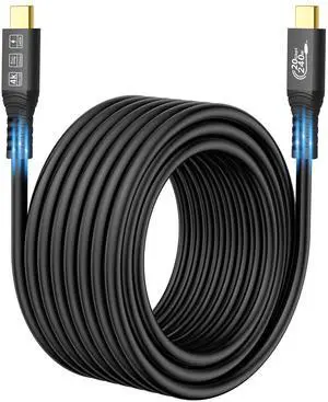 BUCIER USB C Extension Cable 240W/20Gbps 5M 16.5FT, USB C 3.2 Gen2 48V/5A PD3.1, 4K@60Hz Video Output Cord, USB Male to Male Connection Suport Thunderbolt 3