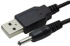 BUCIER USB A to DC 3.5 mm/1.35 mm 5 Volt DC Barrel Jack Power Cable