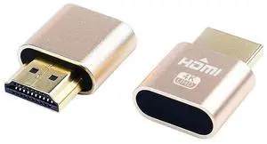 BUCIER HDMI Dummy Plug 4K Display Emulator Compatible with Windows Mac OSX Linux Support 4kx2k 2160P 1080p for Computer Desktop (fit-Headless, 2 Pack)