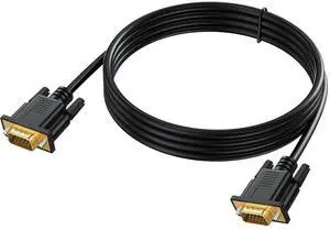 BUCIER VGA Cable 10 Feet, VGA to Computer Monitor Cord Male to Male (15Pin) 1080P@60hz Full HD for Computer, Laptop, Docking Station, DVD, Monitor, TV, Projector