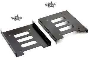 BUCIER HDD SSD Mounting Bracket 2.5 to 3.5 Adapter Hard Drive Holder (Single Drive, Pack of 2)