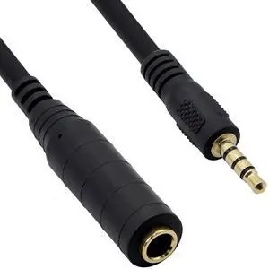 BUCIER 1/4" to 1/8" Adapter,6.35mm Stereo Jack to 3.5mm TRRS Male Audio Cable Connector Adapter for Amplifiers, Guitars, Pianos, Home Theater Equipment Etc.