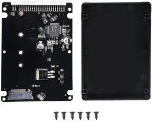 BUCIER M.2 NGFF SATA SSD to 2.5" IDE 44pin Enclosure Adapter, Black for Notebook LaptopDesktop Computer and More