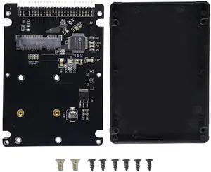 BUCIER MSATA Mini PCI-E SSD to 2.5 Inch IDE 44Pin Enclosure Adapter, Black for Notebook LaptopDesktop Computer and More