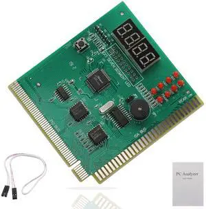 BUCIER PC Diagnostic 4-Digit Card,Module Board Test & Measuring Module PC Computer Mother Board Debug Post Card Analyzer PCI Motherboard Tester Diagnostics Display for Desktop PC