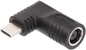 BUCIER 65W PD DC 7.9mm x 0.9mm Female (7.9mm x 5.5mm) Input to USB Type C Male Power Charging Adapter,Uilt-in with PD Automatic Identification Induction Chip,for Phones,Tablets, Laptops(black 7909 A)