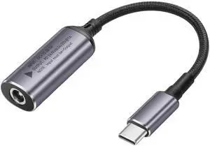 BUCIER PD 140W DC5525 to USB C Cable DC 5.5mm x 2.5mm Female Input to Type C Male Power Charging Cable with PD Automatic Identification Chip,for Phones,Tablets,Laptops(DC5525)