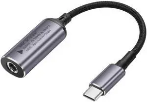 BUCIER PD 140W DC5521 to USB C Cable DC 5.5mm x 2.1mm Female Input to Type C Male Power Charging Cable with PD Automatic Identification Chip,for Phones,Tablets,Laptops(DC5521)