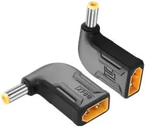 BUCIER 2 Pack XT60 to DC5525 Adapter XT60 to DC 5.5mm X 2.5mm Wireless for TS100 Soldering Iron, FPV Monitor Power,Drone (XT-018)