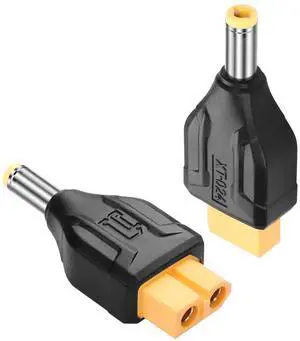 BUCIER 2 Pack XT60 to DC5525 Adapter XT60 to DC 5.5mm X 2.5mm Wireless for TS100 Soldering Iron, FPV Monitor Power,Drone (XT-024)