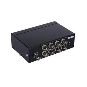 BUCIER 8-Port (1 Input 8 Output) BNC Video Splitter Box 1080P Coaxial Distributor Amplifier for Video Monitoring System CCTV Security Camera