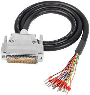 BUCIER DB25 Connector Adapter RS232 25 Pin Serial Extension Cable Solderless 25-Pin Port Breakout Replacement Cable with Bare Wire - 1M/3.2Ft (DB25 Male)