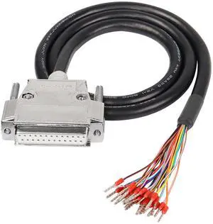 BUCIER DB25 Connector Adapter RS232 25 Pin Serial Extension Cable Solderless 25-Pin Port Breakout Replacement Cable with Bare Wire - 1M/3.2Ft (DB25 Female)
