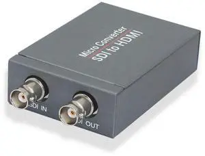BUCIER 3G-SDI to HDMI Converter, 1080P@60Hz, Auto Format Detection, Stereo Audio De-embedder, Supports HDCP