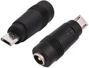 BUCIER Micro DC Power Adapter DC5.5x2.1mm to Micro USB 5V DC Power Supply Charging Cables Connector for Cellphone, Tablet,MP3 and Micro USB Device.(2Pack-Micro)