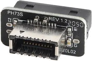 BUCIER 1Pack USB 3.0 19 Pin Header to USB 3.1 Type-E 20 Pin Header Front Panel Adapter USB 3.0 19 Pin Female to 20 pin Type E 3.1 Female Front Panel Header Connector for Computer Motherboard (19Pin)