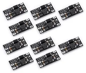 BUCIER Multi-Function Mini Boost Module 3.7V to 5V/8V/9V/12V Step Up Board 1.5A LED Indicator DIY Voltage Module 10pcs