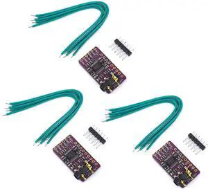 BUCIER PCM5102 PCM5102A AUX Stereo Digital Audio DAC Decoder Board Module Voice Module Player Module Digital-to-Analog Converter IIS I2S for Arduino Raspberry Pi (3PCS)