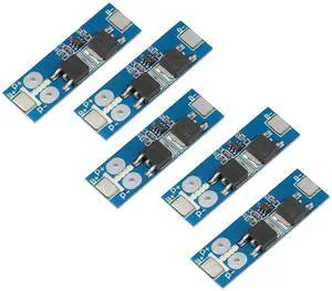 BUCIER BMS 1S 12A 3.2V LiFePO4 Lithium Battery Protection Board 18650 Charging Voltage/Short Circuit/Overcharge Prevention 5pcs