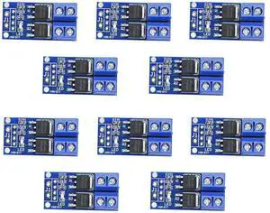 BUCIER DC 5V-36V 15A Max 30A 400W Dual High-Power MOSFET Trigger Switch Drive Module 0-20KHz PWM Adjustment Electronic Switch Control Board DC Motor Speed Controller for Arduino 10pcs