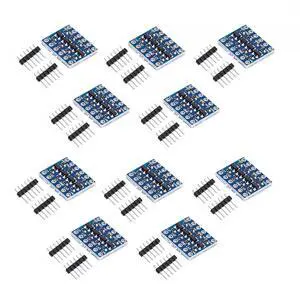 BUCIER 4 Channels Logic Level Converter Bi-Directional Module Shifter I2C IIC 3.3V - 5V for Arduino 10PCS