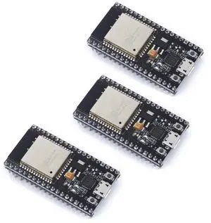 BUCIER ESP32S ESP32 Development Board 2.4GHz Dual-Core WiFi +Bluetooth 2 Function Microcontroller for Arduino (ESP32 38P, 3PCS)