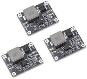 BUCIER DC-DC Boost Module Li-Ion 3.2V3.7V to 5V Power Converter High Power Circuit Board 3pcs