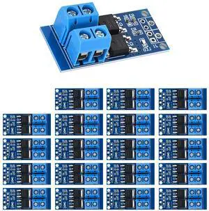 BUCIER 15A (Max 30A) 400W MOSFET Trigger Switch Drive Module 0-20KHz PWM Regulator Control Panel DC 5V-36V Electronic Switch Control Board DC Motor Speed Controller (Pack of 20)