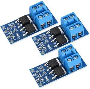 BUCIER 3PCS Dual High-Power MOSFET Trigger Switch Drive Module 0-20KHz PWM Adjustment Electronic Switch Control Board Motor Speed Controller Lamp Brightness Control, DC 5V-36V 400W, 15A (Max 30A)